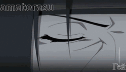 Uchiha Itachi Strongest Ninjutsu Amaterasu Fire Release  GIF
