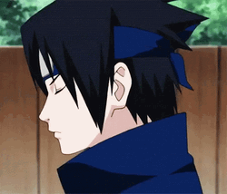 Uchiha Sasuke Walking Eyes Closed Annoyed GIF