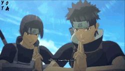 Uchiha Shisui And Itachi Fighting Killer Bee GIF