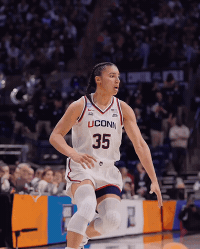 UConn Player Number 35 Running To Basket GIF
