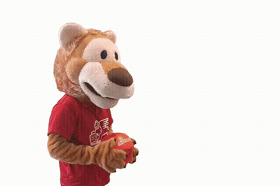 UCSD Mascot in Red Shirt