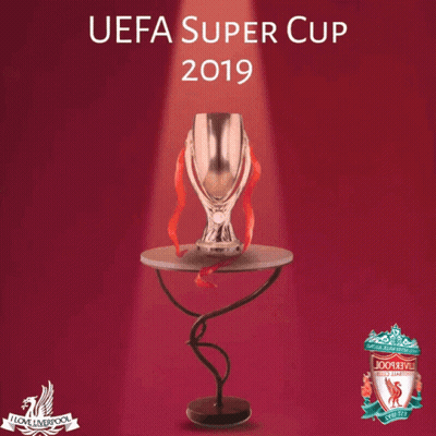 UEFA Super Cup 2019 Poster With Trophy GIF