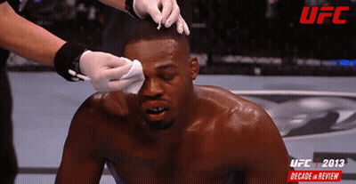 UFC 2013 Decade In Review Man With Bandage GIF