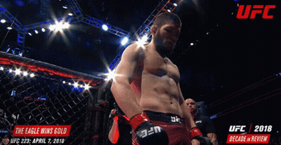 UFC Advertisement Man In Ring GIF