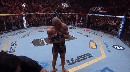 Ufc Alex Pereira Laying Down Hand Gesture GIF