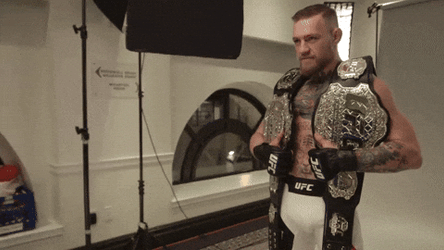 UFC Championship Belt Conor McGregor GIF