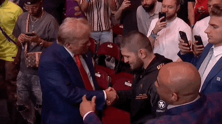 Ufc Donald Trump Shaking Hands GIF