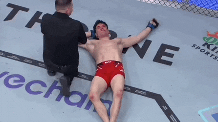 Ufc Exhausted Fighter Passed Out GIF
