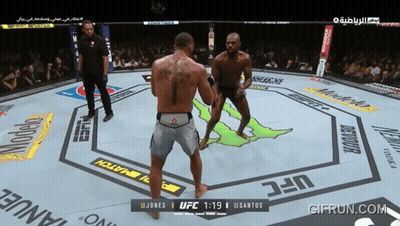 UFC Fight Between Jones And Santos GIF