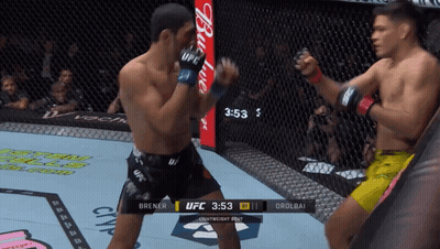 UFC Fight Brener Vs Orolbai On Screen GIF