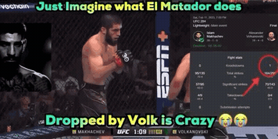 UFC Fight El Matador Dropped Volks GIF