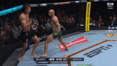 UFC Fight Lopes Vs Silva Live On ESPN GIF
