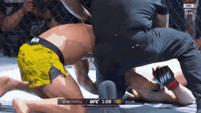 UFC Fight Mitchell Vs Silva GIF