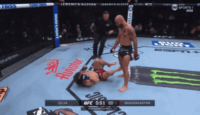 UFC Fight Silva Vs Baghdasaryan On ESPN GIF