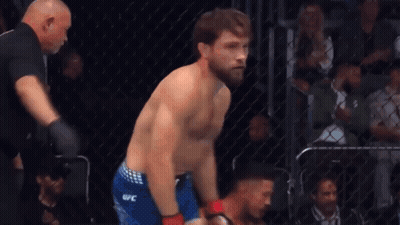 UFC Fighter In Ring With Referee GIF