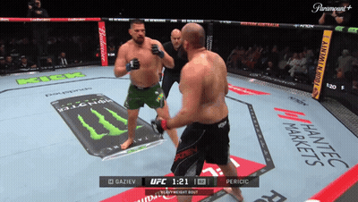 UFC Heavyweight Bout Gaziev Vs Pericic On Paramount GIF