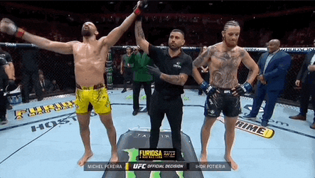 Ufc Michel Pereira Celebrating A Win GIF
