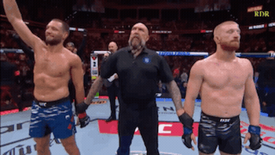 UFC Referee Between Two Fighters GIF