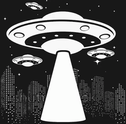Ufo Sending Spooky Cute Alien GIF