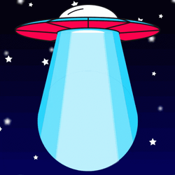 Ufo Taking Everything Animation GIF