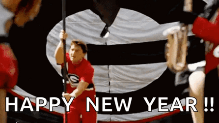 Uga Bulldogs Football Team Happy New Year GIF