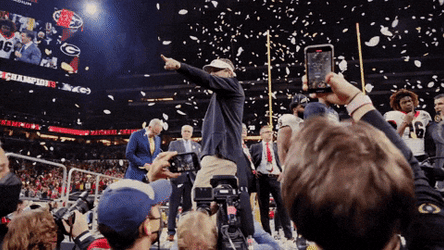 Uga Bulldogs On Stage Celebrating GIF