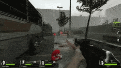 Ugandan Knuckles Left 4 Dead Gun Shot      GIF
