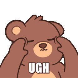 Ugh Frustration Sticker GIF