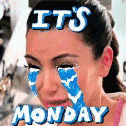 Ugh It's Monday Crying Woman GIF