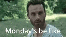 Ugh Monday Be Like Man Slapped With Shovel GIF