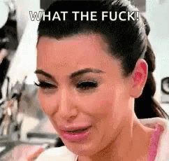 Ugly Cry Kim Kardashian What The F GIF