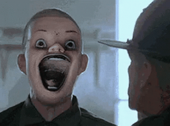 Ugly Looking Boy Behind Masks GIF