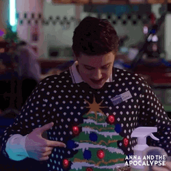 Ugly Sweater With Cool Lights GIF
