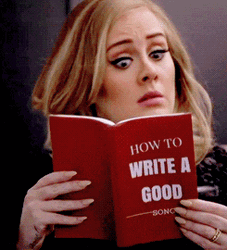 Uh Huh Adele Reading Book GIF