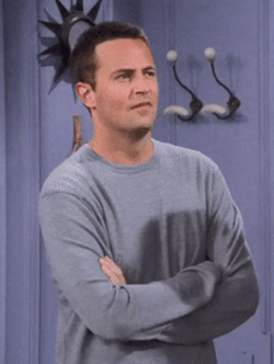 Uh What Friends Chandler Bing GIF