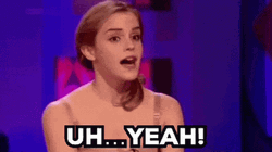 Uh Yeah Emma Watson GIF