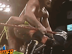 Ultimate Warrior Falling Down GIF