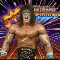 Ultimate Warrior Hyped Up GIF