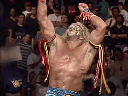 Ultimate Warrior Punching Air GIF