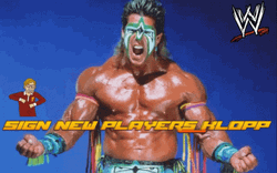Ultimate Warrior Sign New Players GIF