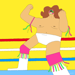 Ultimate Warrior Simple Animation GIF