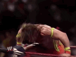 Ultimate Warrior Standing Up GIF