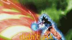 Ultra Instinct Goku Didnt Ask GIF