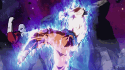 Ultra Instinct Goku Fierce Strike GIF