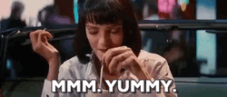 Uma Thurman Satisfied Delicious Reaction GIF
