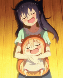 Umaru-Chan And Motoba Kirie Sleeping GIF