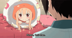 Umaru Chan Asking For Help GIF