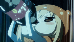 Umaru Chugging Drinking Soda GIF