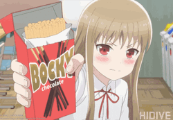 Umaru Offers Snack Bocky GIF