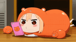 Umaru Phone Scrolling Watching GIF